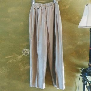 Burberry Silk High waisted Vintage pants.